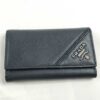 Prada Saffiano Metal Leather 6-Hook Key Case