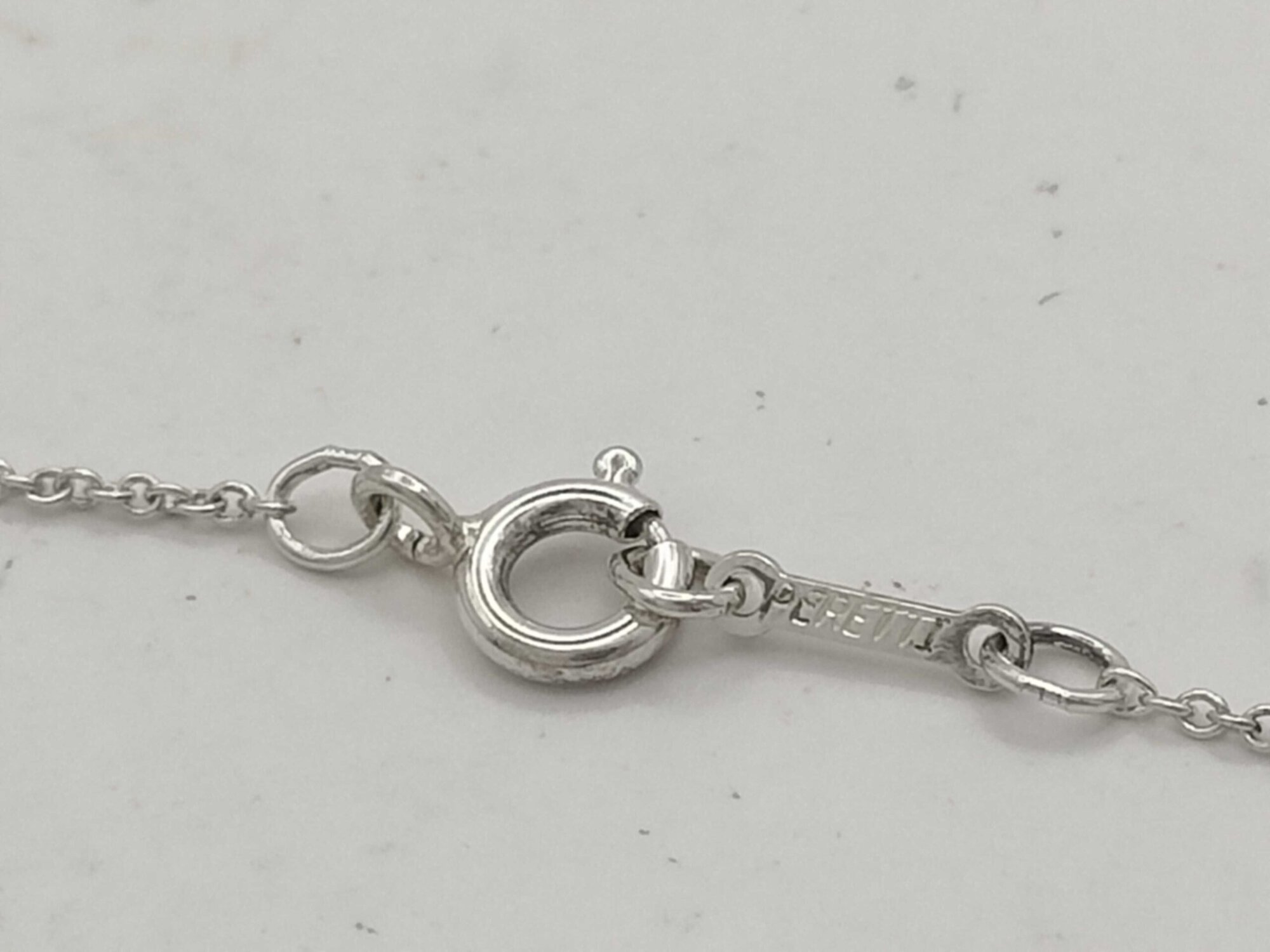 Tiffany & Co. Elsa Peretti Sterling Silver Teardrop Pendant Necklace - Image 6