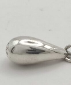 Tiffany & Co. Elsa Peretti Sterling Silver Teardrop Pendant Necklace - Image 4