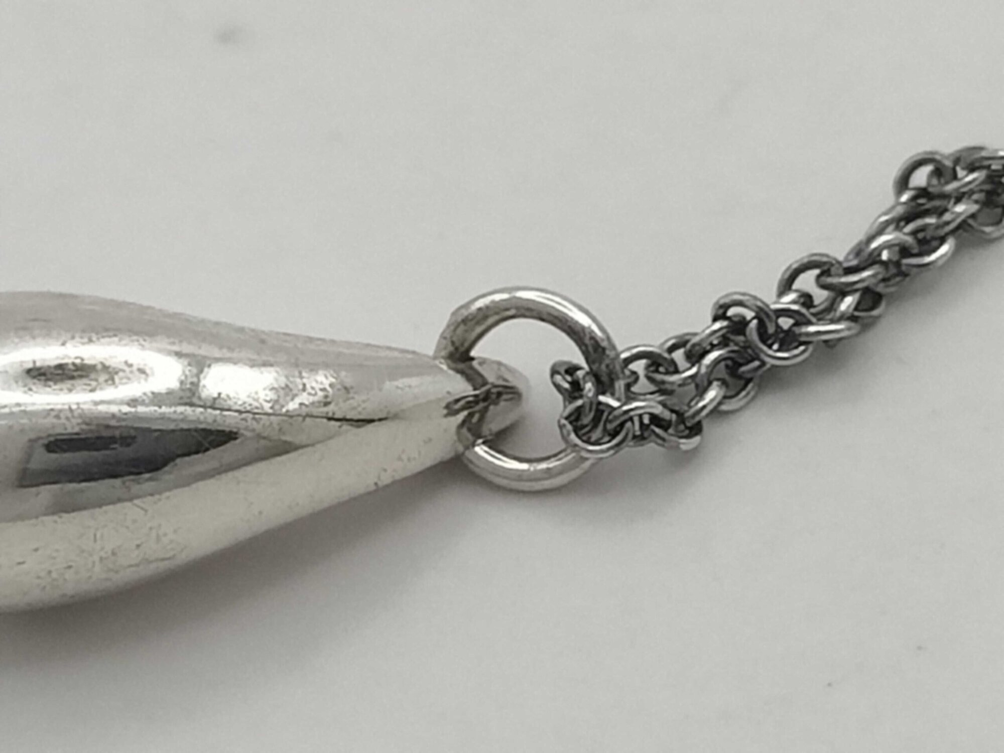 Tiffany & Co. Elsa Peretti Sterling Silver Teardrop Pendant Necklace - Image 5