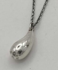 Tiffany & Co. Elsa Peretti Sterling Silver Teardrop Pendant Necklace - Image 2