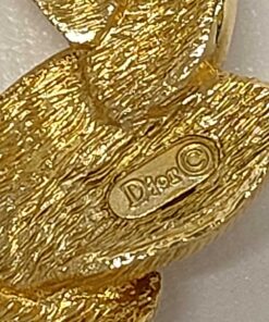 Christian Dior Pavé Crystal Laurel Leaf Wreath Brooch - Image 5