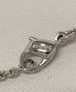 Christian Dior Textured Pavé Crystal Crescent Moon Necklace - Image 6