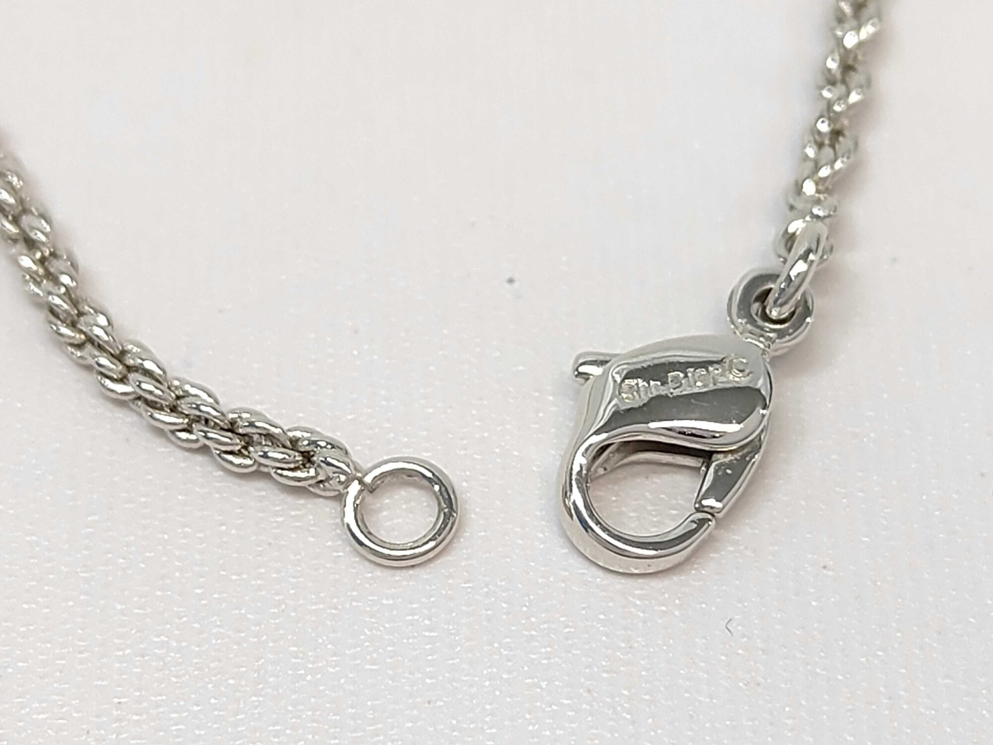 Christian Dior Textured Pavé Crystal Crescent Moon Necklace - Image 5