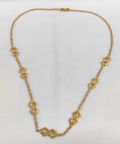 Givenchy Double G Interlocking Geometric Logo Station Necklace