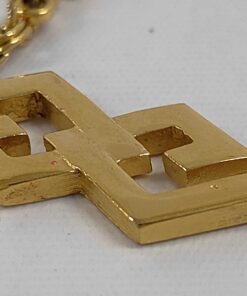 Givenchy Double G Interlocking Geometric Logo Station Necklace - Image 3