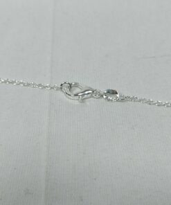 Tiffany & Co. Sterling Silver Pink Enamel Heart Key Pendant Necklace - Image 6