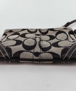 Coach Signature Canvas Small Top-Zip Wristlet - Image 5