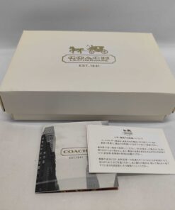 Coach Metallic Champagne Quilted Heart Leather Wristlet - Image 9