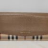 Burberry House Check Grained Leather Porter Continental Wallet