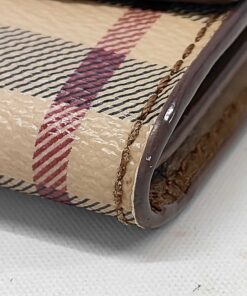 Burberry House Check Grained Leather Porter Continental Wallet - Image 3