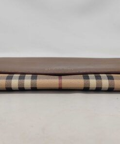 Burberry House Check Grained Leather Porter Continental Wallet - Image 7