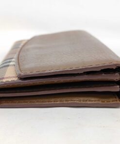 Burberry House Check Grained Leather Porter Continental Wallet - Image 8