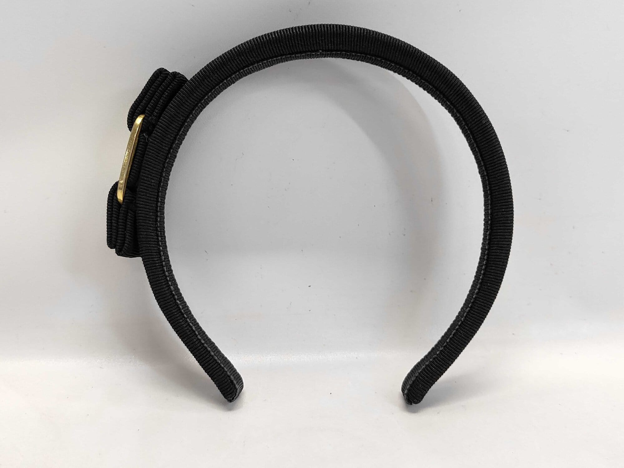 Ferragamo Black Grosgrain Vara Bow Headband