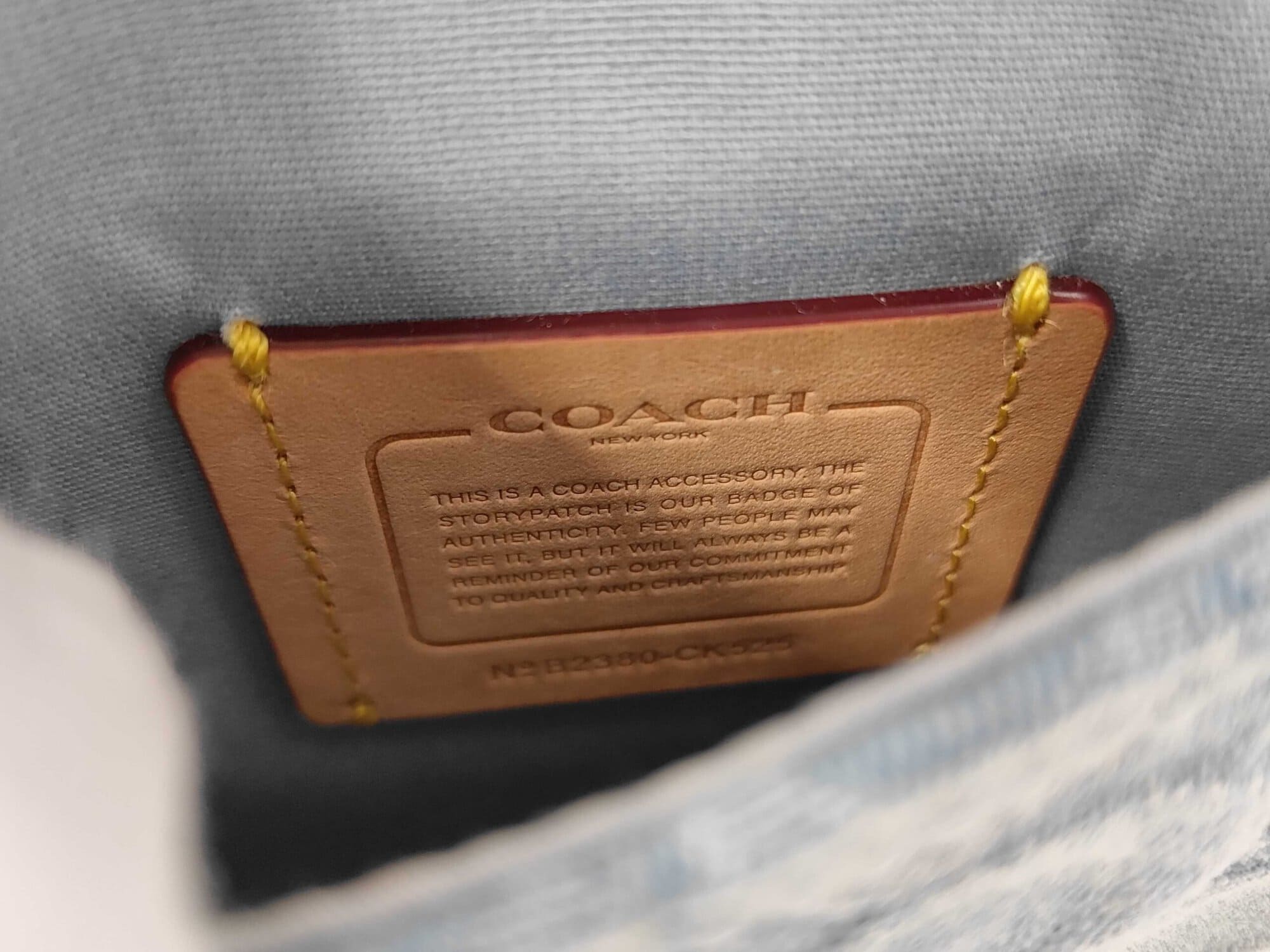 Coach Phone Crossbody in Signature Denim - Image 9