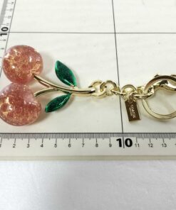 Coach Glitter Resin Cherry Bag Charm Keychain - Image 6