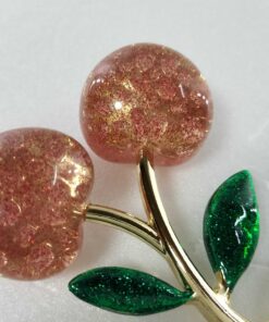 Coach Glitter Resin Cherry Bag Charm Keychain - Image 10