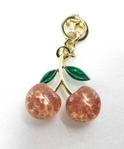 Coach Glitter Resin Cherry Bag Charm Keychain