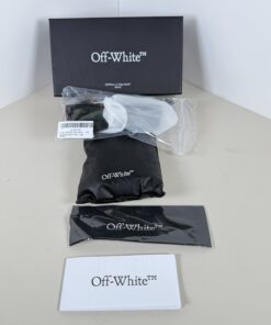 Alternative view of Off-White™ Midland Havana Square Sunglasses with Green Lenses & Original Box NWT