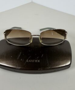 Authentic LOEWE SLW071 Vintage Rectangular Sunglasses Col. 300 with Brown Gradient Lenses