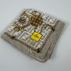 Authentic FENDI Vintage Zucca Monogram Cotton Scarf Handkerchief with Pocket Watch Motif
