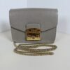Furla Metropolis Saffiano Leather Mini Crossbody Chain Bag