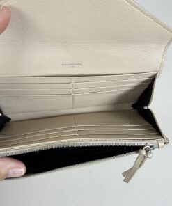 Balenciaga Papier Zaha Smooth Calfskin Envelope Continental Long Wallet - Image 6