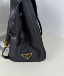 Prada Tessuto Nylon Bow Convertible Tote - Image 4