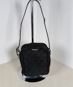 Gucci Vintage GG Canvas Compact Short-Strap Shoulder Bag