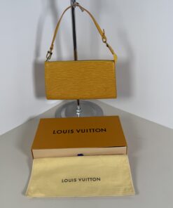 Louis Vuitton Tassili Yellow Epi Leather Pochette Accessoires Shoulder Bag