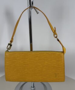 Louis Vuitton Tassili Yellow Epi Leather Pochette Accessoires Shoulder Bag