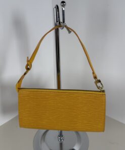 Louis Vuitton Tassili Yellow Epi Leather Pochette Accessoires Shoulder Bag - Image 3