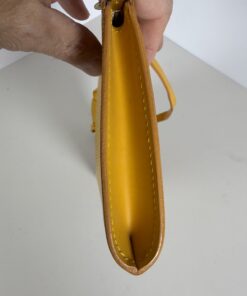 Louis Vuitton Tassili Yellow Epi Leather Pochette Accessoires Shoulder Bag - Image 4