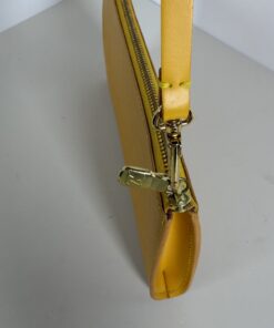 Louis Vuitton Tassili Yellow Epi Leather Pochette Accessoires Shoulder Bag - Image 8