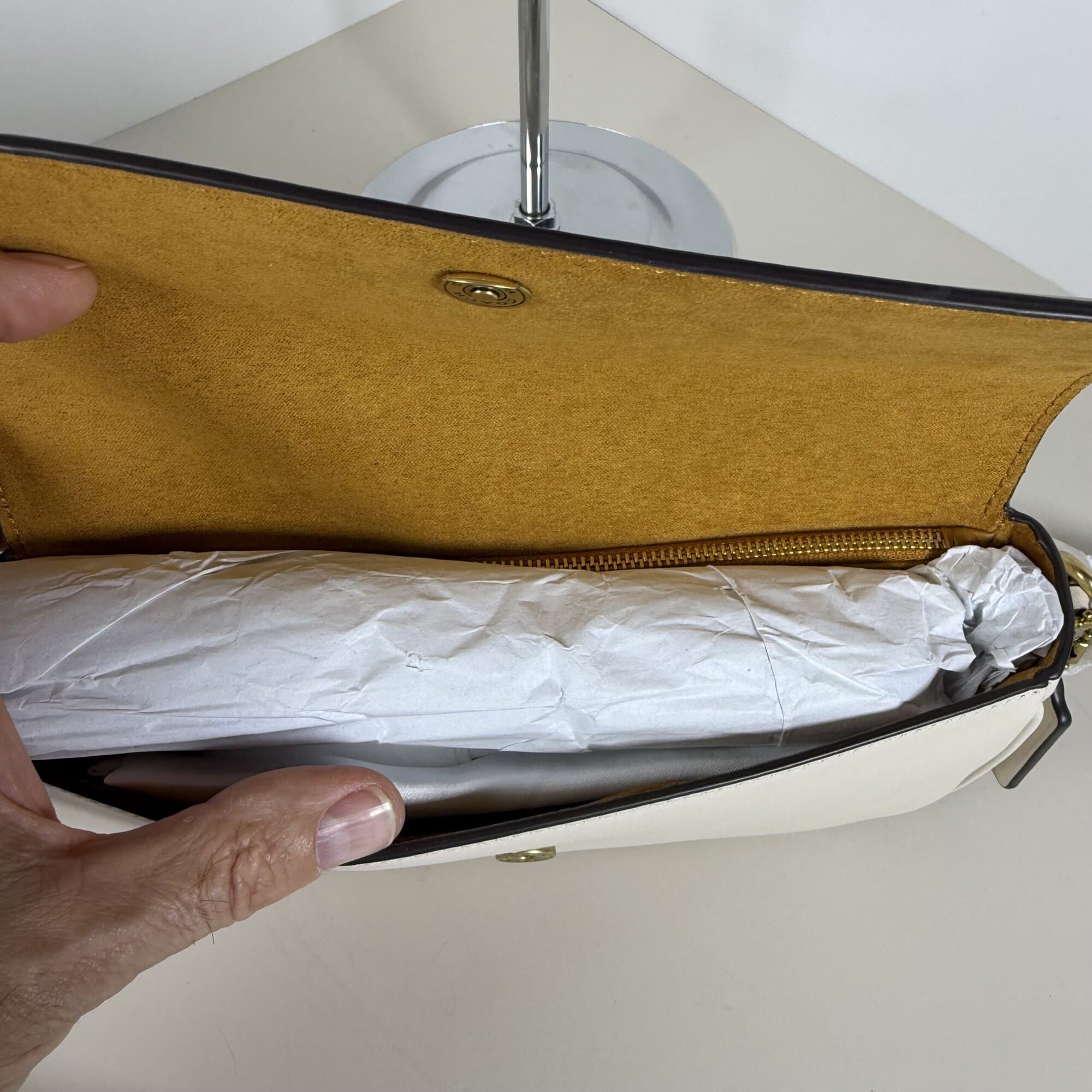 Coach Cary Shoulder Bag in Chalk White - Image 4