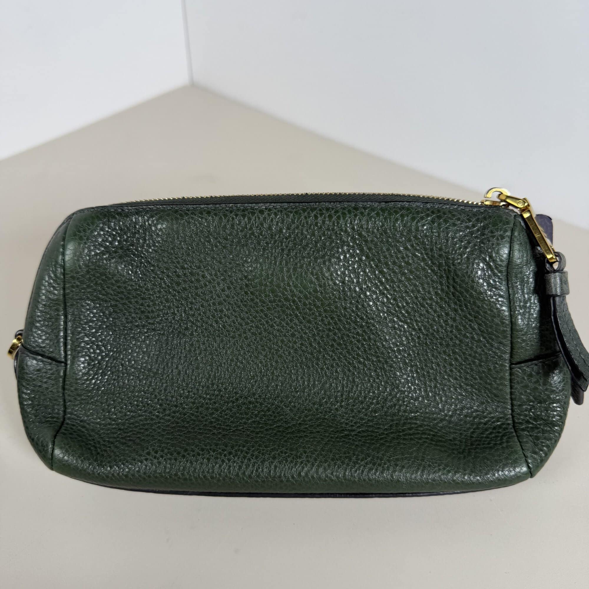 Prada Vitello Phenix Grained Leather Cosmetic Pouch image 3