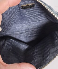 Prada Vitello Phenix Grained Leather Cosmetic Pouch - Image 7