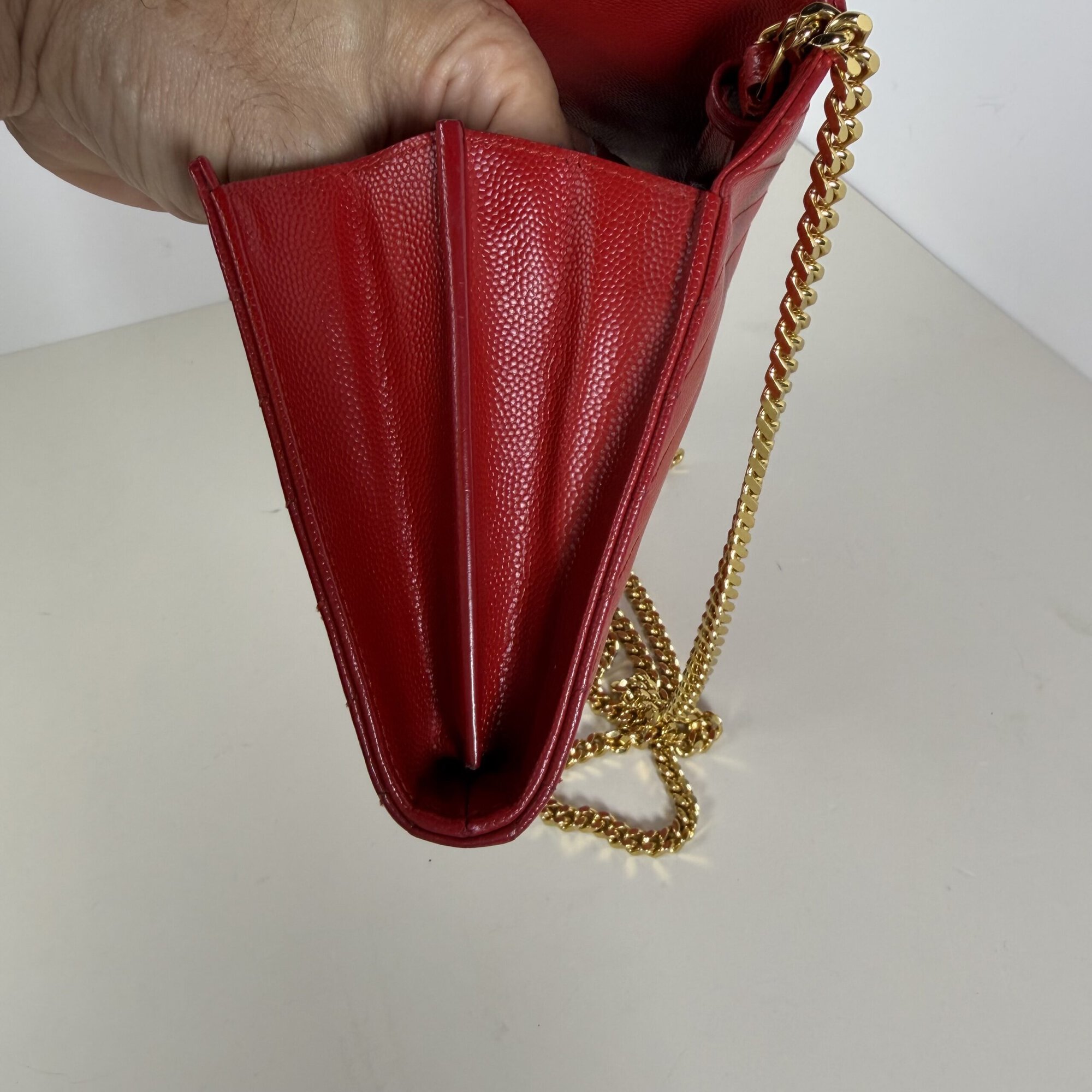 Saint Laurent Cassandre Matelassé Large Wallet-on-Chain (WOC) Bag - Image 3
