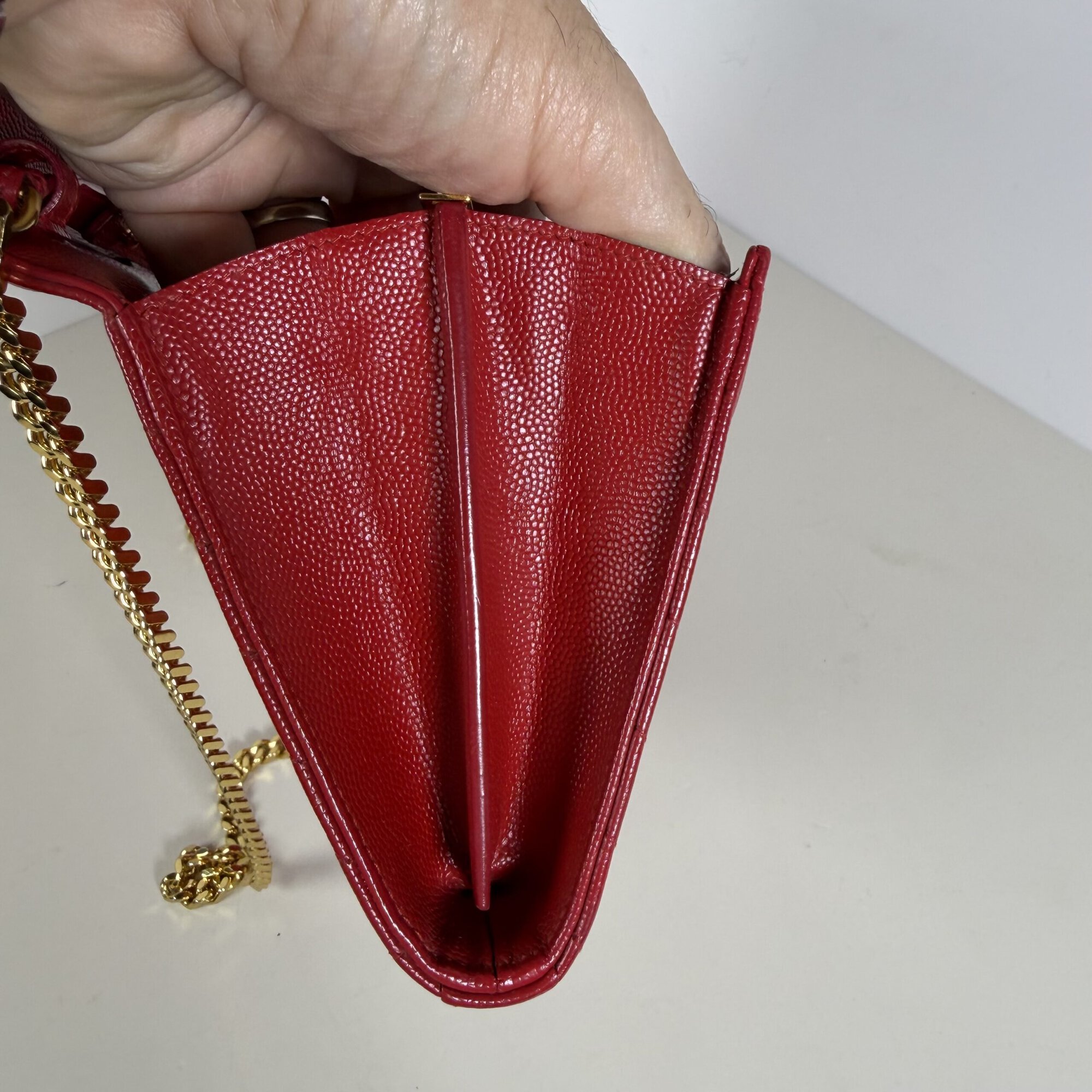Saint Laurent Cassandre Matelassé Large Wallet-on-Chain (WOC) Bag - Image 4