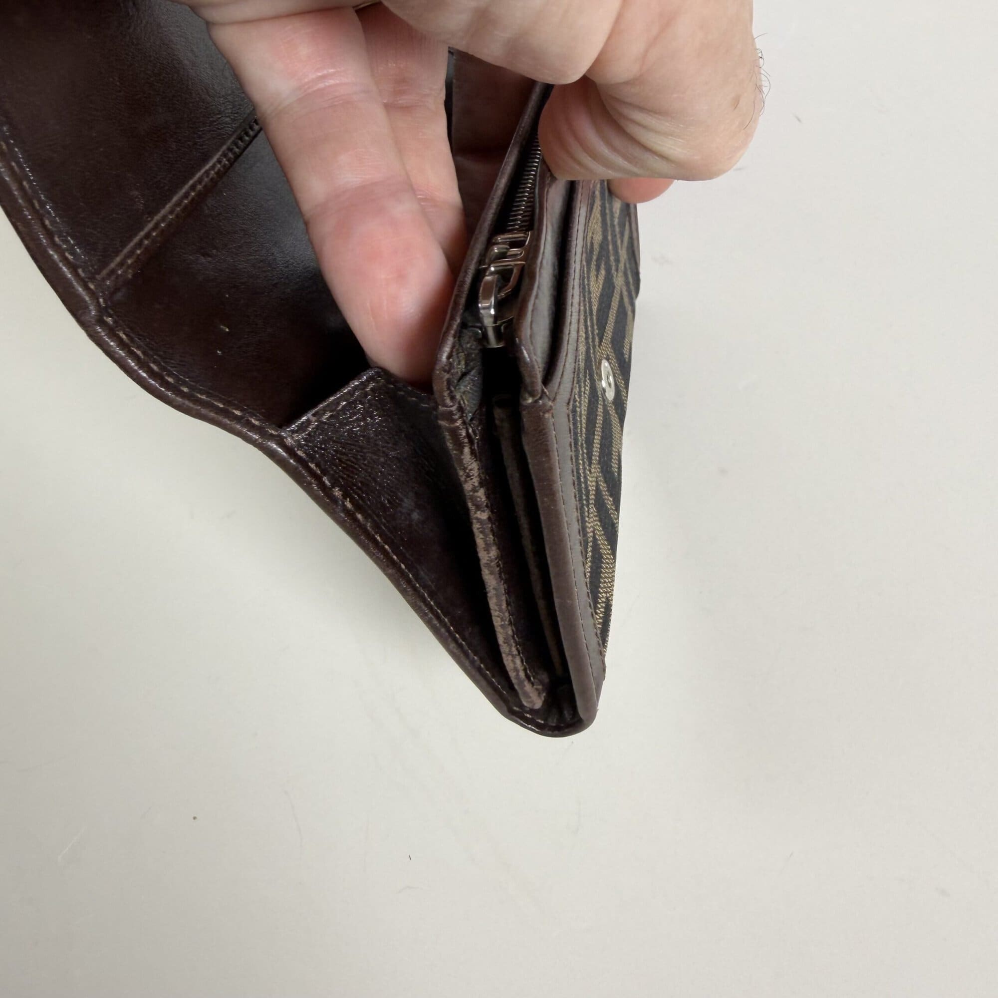 Fendi Zucca Canvas Continental Flap Wallet - Image 5