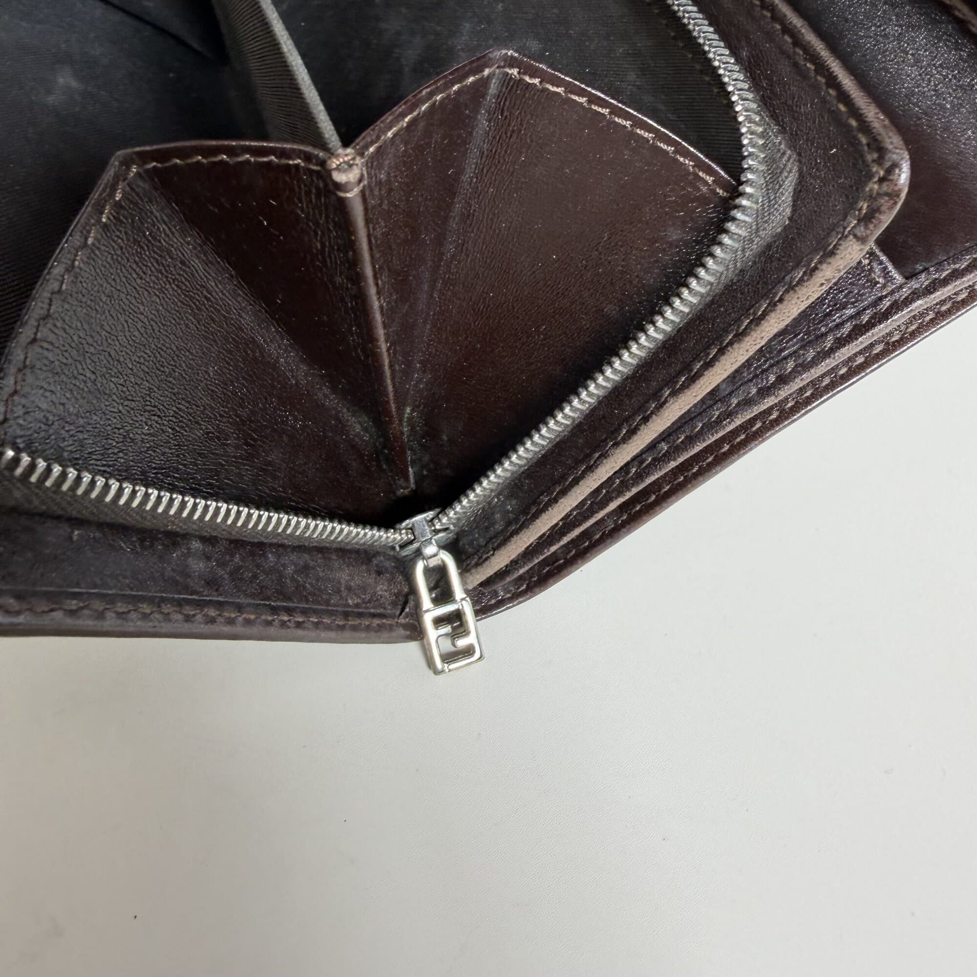 Fendi Zucca Canvas Continental Flap Wallet - Image 6