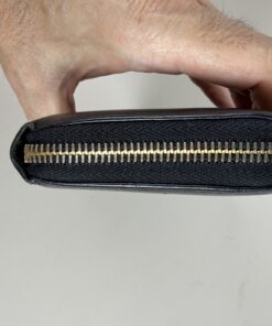 Yves Saint Laurent Rive Gauche Embossed YSL Zip Around Wallet - Image 3