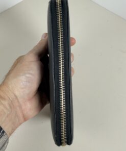 Yves Saint Laurent Rive Gauche Embossed YSL Zip Around Wallet - Image 4