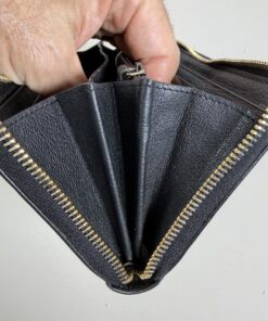 Yves Saint Laurent Rive Gauche Embossed YSL Zip Around Wallet - Image 7