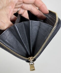 Yves Saint Laurent Rive Gauche Embossed YSL Zip Around Wallet - Image 8