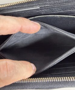 Yves Saint Laurent Rive Gauche Embossed YSL Zip Around Wallet - Image 9
