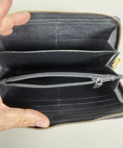Yves Saint Laurent Rive Gauche Embossed YSL Zip Around Wallet - Image 10