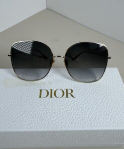 Christian Dior Stellaire O1S Gold Butterfly Gradient Sunglasses