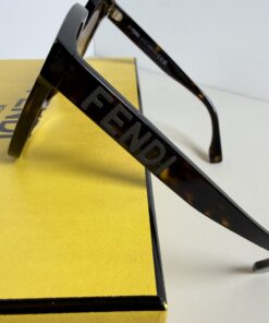 Fendi Oversized Square Tortoiseshell Sunglasses - Image 3