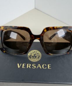 Versace VE4405 Oversized Square Tortoiseshell Sunglasses
